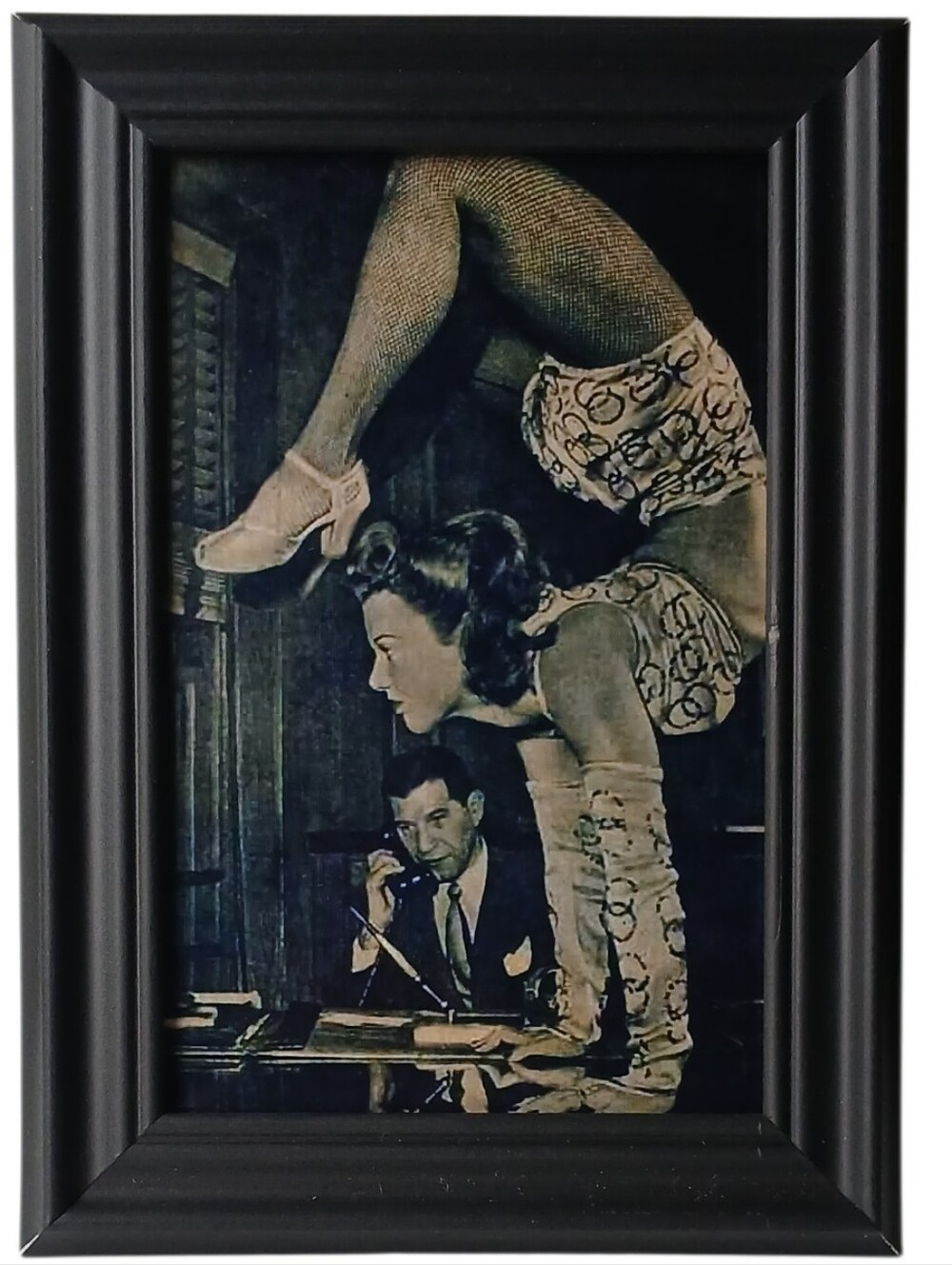 Vintage Woman Flexable Female Retro Goth Werid Strange Unsusal Oddity Vin Art